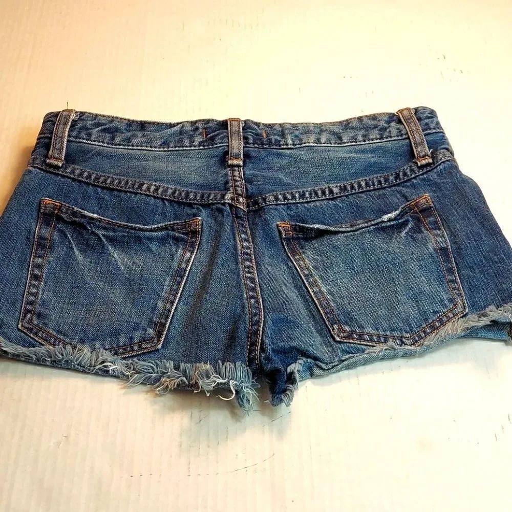 Free People Button Fly High-rise Cut Off Shorts 25 - Picture 4 of 6